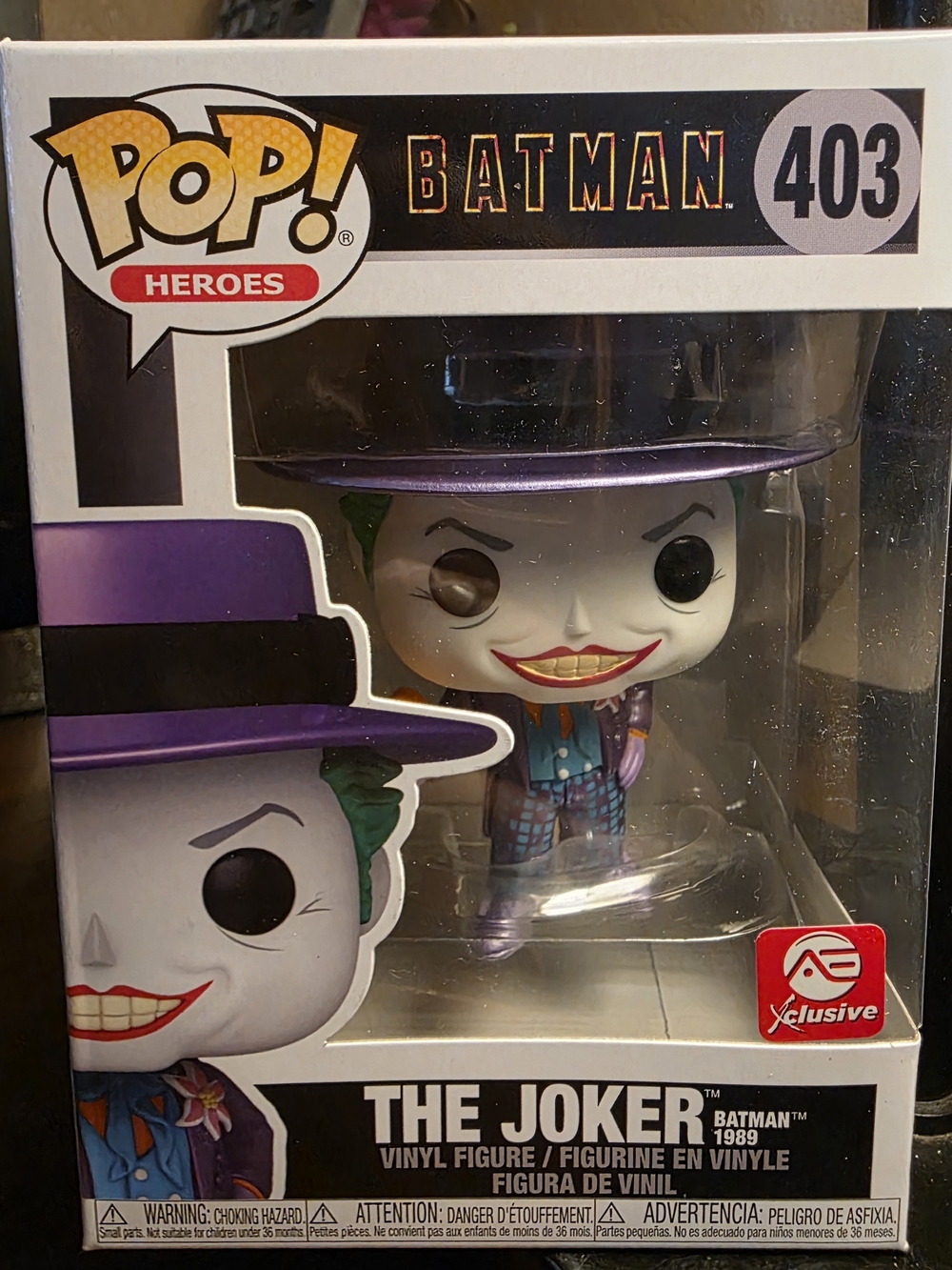Funko Pop! Heroes The Joker Vinyl Figure - Purple, Green, White